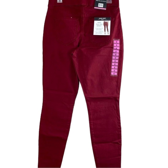 Sz6 Nine West Heidi Pull On Skinny Jeans NWT - Picture 3 of 6